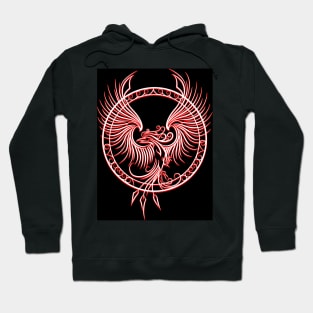 Phoenix Emblem in Circle Hoodie